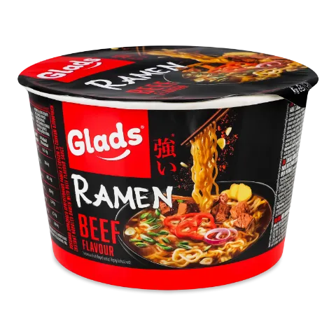 Локшина Glads Рамен соус зі смак яловичини шв приг