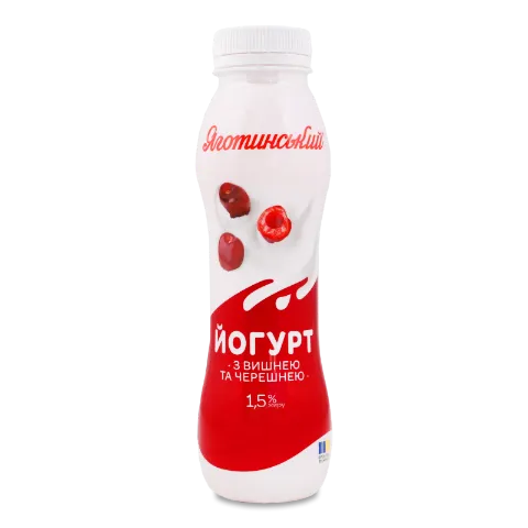 Йогурт Яготинський з вишнею та черешнею 1,5% пл