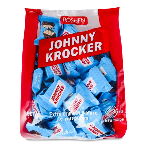 Вафлі Roshen Johnny Krocker coconut