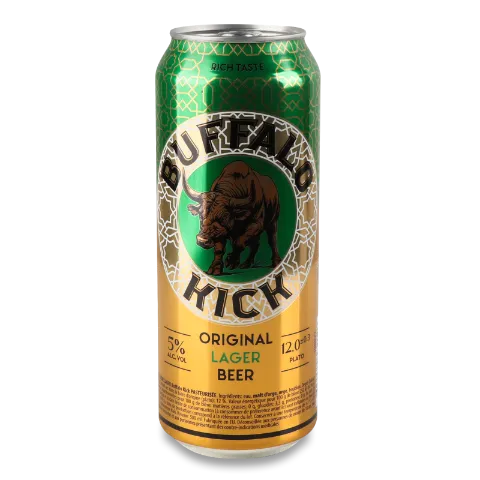 Пиво Buffalo Kick Original Lager світле з/б