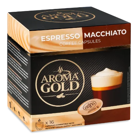 Кава мелена Aroma Gold Esspresso Macchiato в капс
