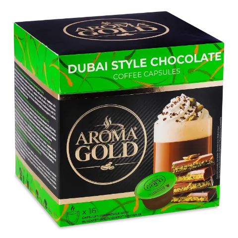 Кава мелена Aroma Gold Дубайський шоколад в капс