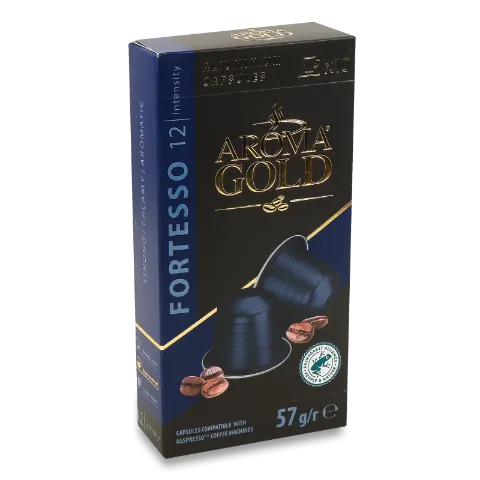 Кава мелена Aroma Gold Fortesso в капсулах