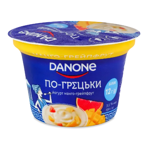 Йогурт Danone По-грецьки манго грейпфрут 3,5%ст