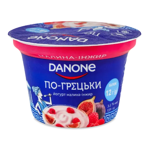 Йогурт Danone По-грецьки малина інжир 3,5% ст