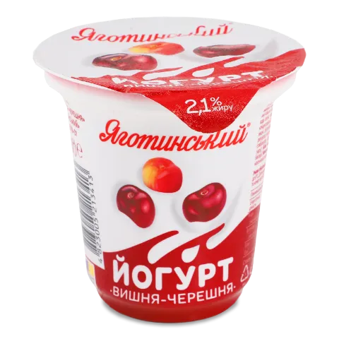 Йогурт Яготинський з наповнюв Вишня черешня 2,1%ст