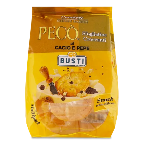 Снеки Busti Peco з сиром та перцем