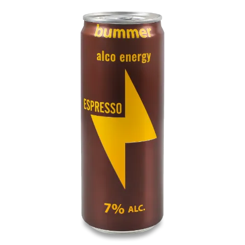 Напій енергетичний Bummer Espresso слабоалког з/б