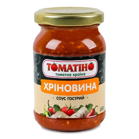 Хрін Томатіно Хріновина з томатами-часником скло