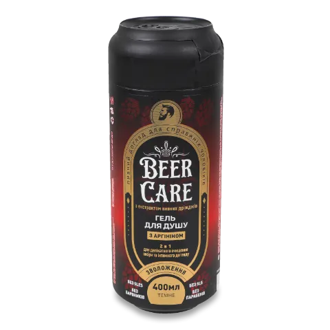 Гель для душу Beer Care 2в1 зволоження з аргініном
