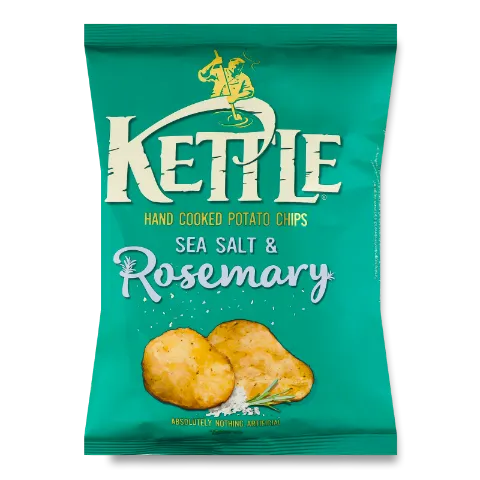 Чипси Kettle з морською сіллю та розмарином