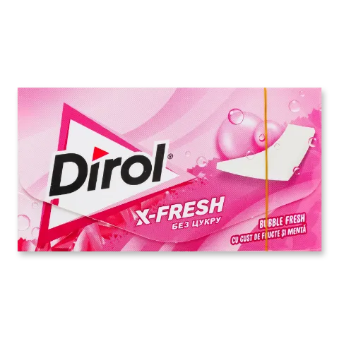 Гумка жув Dirol X-Fresh BubblFresh смак фрук-м'яти