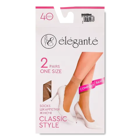 Шкарпетки жін Elegante ClasStyle 40 natural р23-25