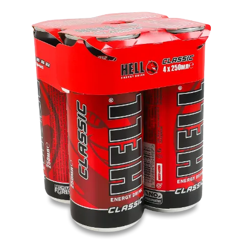 Напій енергетичний Hell Classic б/алк газ з/б
