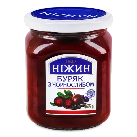 Салат Ніжин Буряк з чорносливом пастеризований c/б