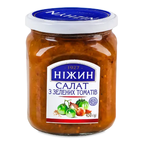 Салат Ніжин з томатів зелених пастеризований с/б