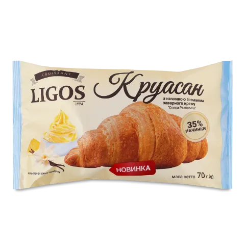 Круасан Ligos Crema pasticcera з нач заварн крему