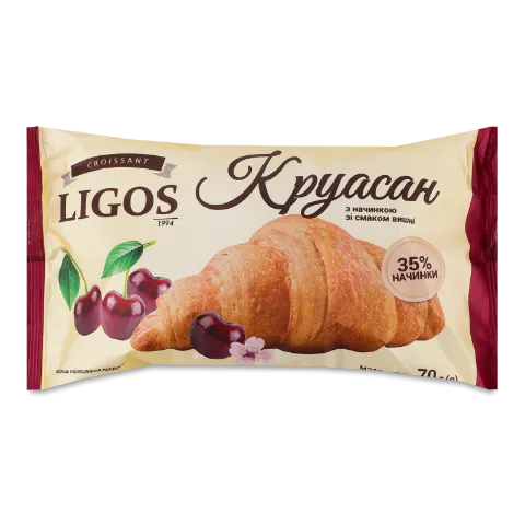 Круасан Ligos з начинкою зі смаком вишні