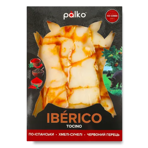 Сало Palko по-іспанськи, з хмелі-сунелі та з червоним перцем