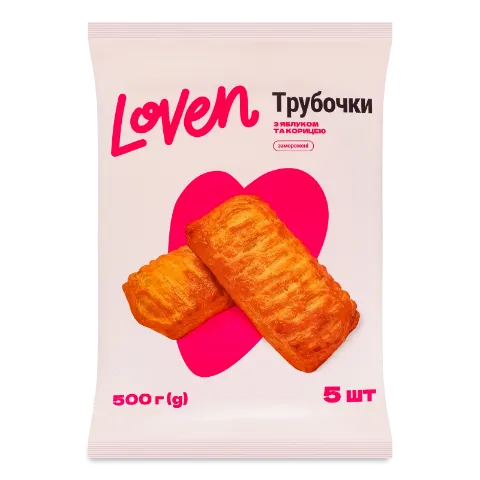 Трубочки Loven з яблуком та корицею заморожені