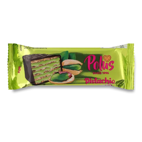 Торт Polus вафельний з фісташкою глазурований