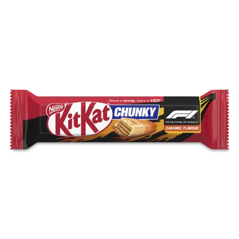 Вафлі Kit Kat Chunky зі смаком карамелі та молочного шоколаду