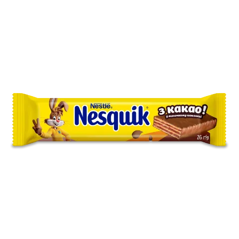 Вафлі Nesquik у молочному шоколаді з какао