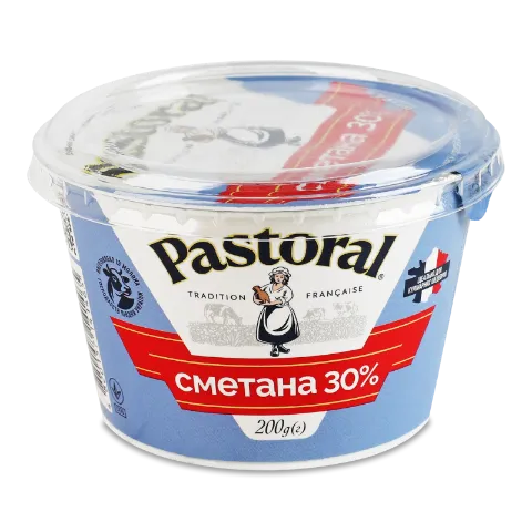 Сметана Pastoral 30% стакан