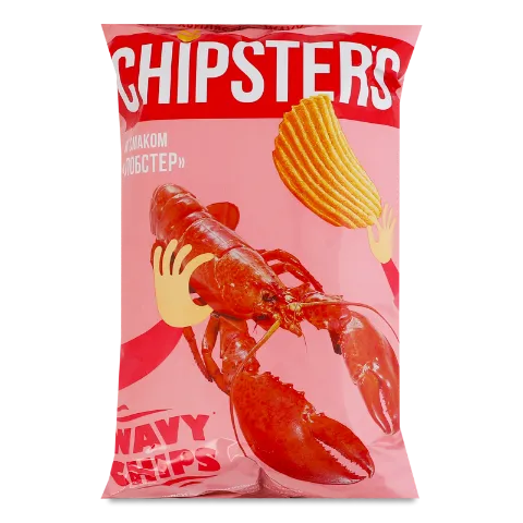 Чипси Chipster's хвилясті смак лобстер