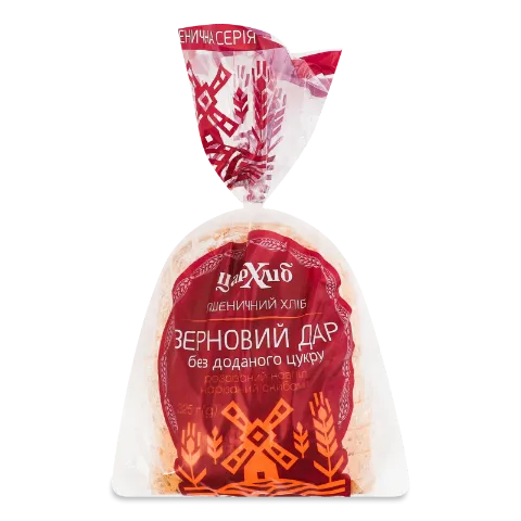 Хліб Цар-Хліб Зерновий дар без доданого цукру нарізаний