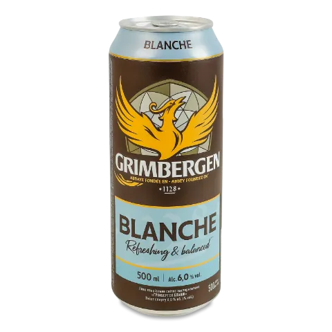 Пиво Grimbergen Blanche спеціальне світле з/б