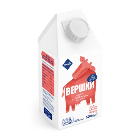 Вершки Премія ультрапастеризовані 33%