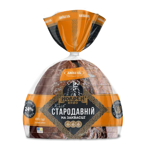 Хліб Київхліб Стародавній на заквасці нарізаний