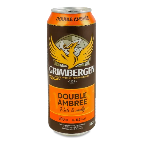 Пиво Grimbergen Double Ambree спеціальне темне з/б
