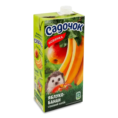 Напій соковий Садочок яблучно-банановий з м'якоттю