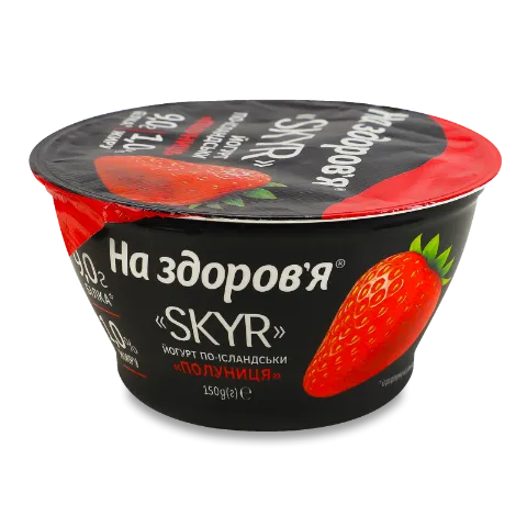 Йогурт На здоров'я Skyr по-ісландськи полуниця1%ст