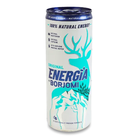 Напій енергетичний соковий Energia by Borjomi Оригінальний з/б
