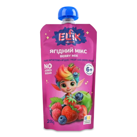 Пюре Elfik Magic ягідний мікс д/п