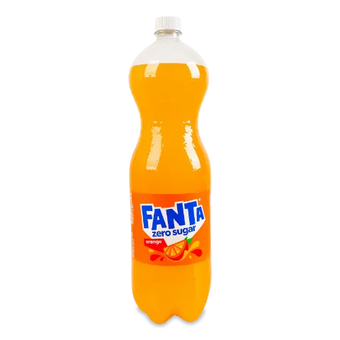 Напій Fanta Апельсин з апельсиновим соком з підсолоджувачем без цукру