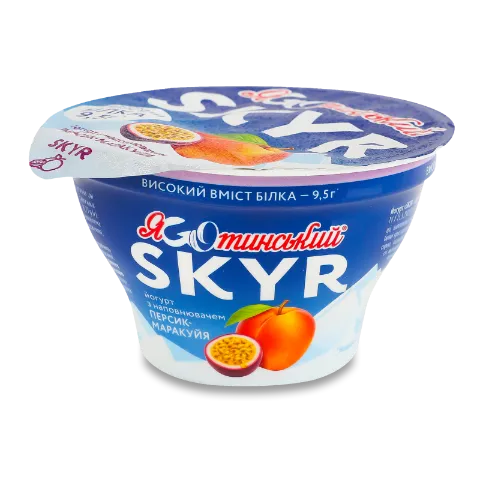 Йогурт Яготинське Skyr персик маракуя 1,8% ст