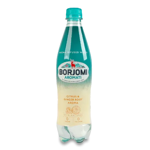 Напій Borjomi Aromati цитрус та імбир безалкогольний сильногазований