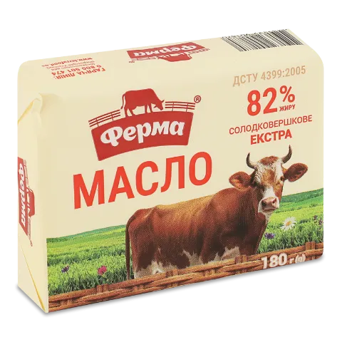 Масло солодковершкове Ферма Екстра 82%
