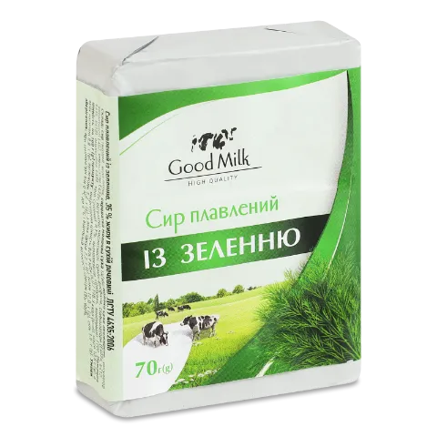 Сир плавлений Good Milk із зеленню 35%