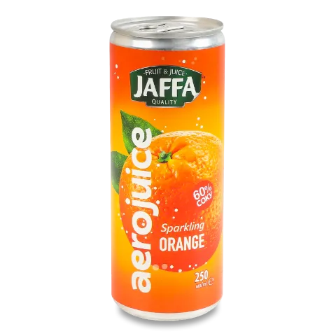 Нектар Jaffa Aerojuice апельсиновий газований пастеризований з/б