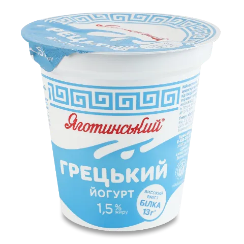 Йогурт Яготинський Грецький 1.5% стакан