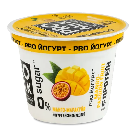 Йогурт Pro Milk високобілковий манго-маракуйя 3%