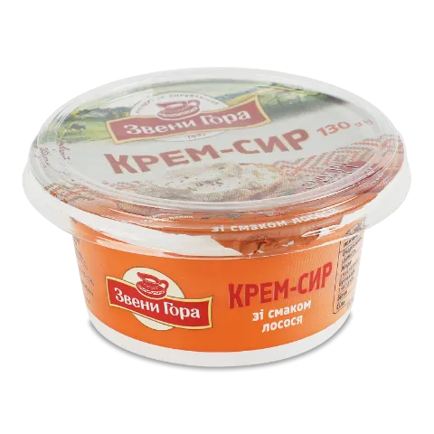Крем-сир Звени Гора зі смаком лосося 50%