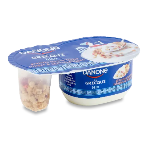 Йогурт Danone по-грецьки ягід гранол біл шокол 7%