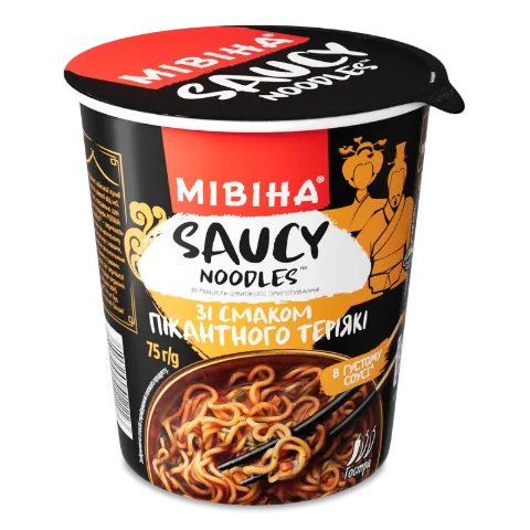Вермішель Мівіна Saucy зі смак пікантного теріякі