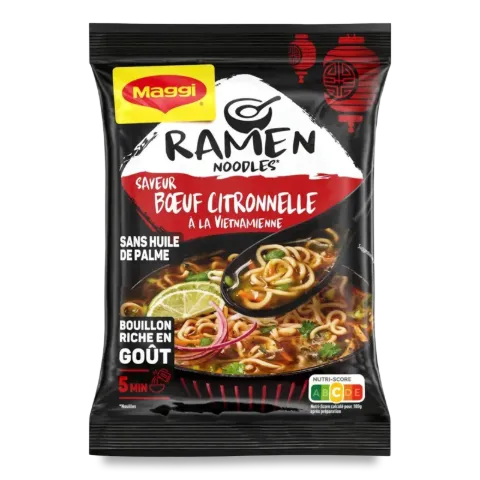 Вермішель Maggi Ramen noodles зі смаком яловичини